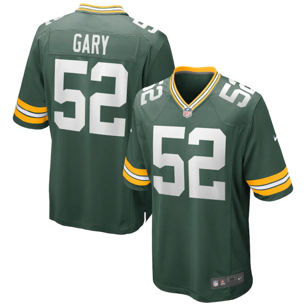 mens nike rashan gary green green bay packers game jersey